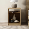 White Open Shelf Nightstand X3504