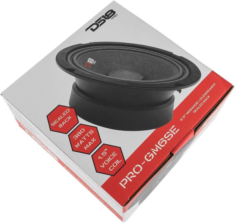 6.5 Midrange Sealed Back 380W Max 90W RMS 8 Ohms Car Speakers A60640