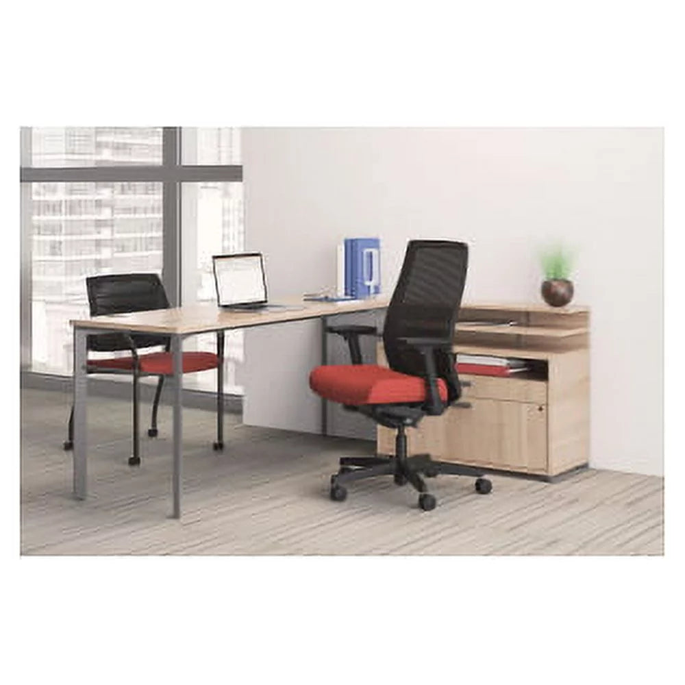 Black Mesh Mid-Back Office Chair I723