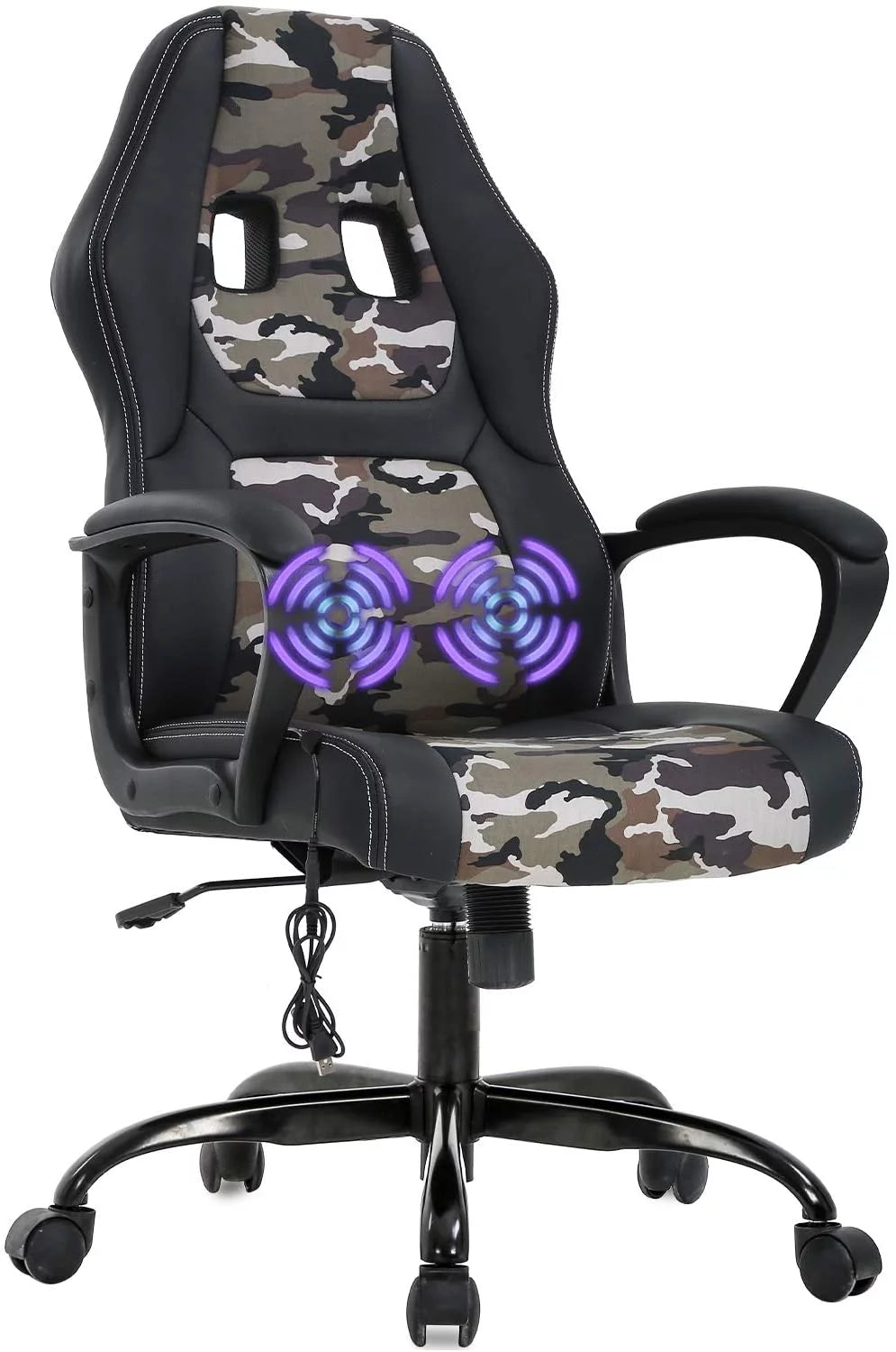 Black Executive Chair with Lumbar Support G554