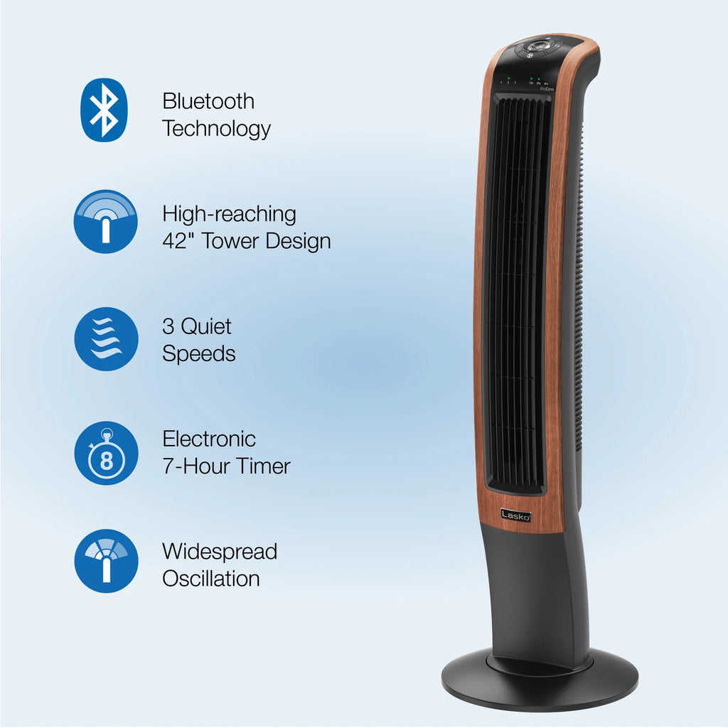 Black Oscillating Tower Fan Y9345