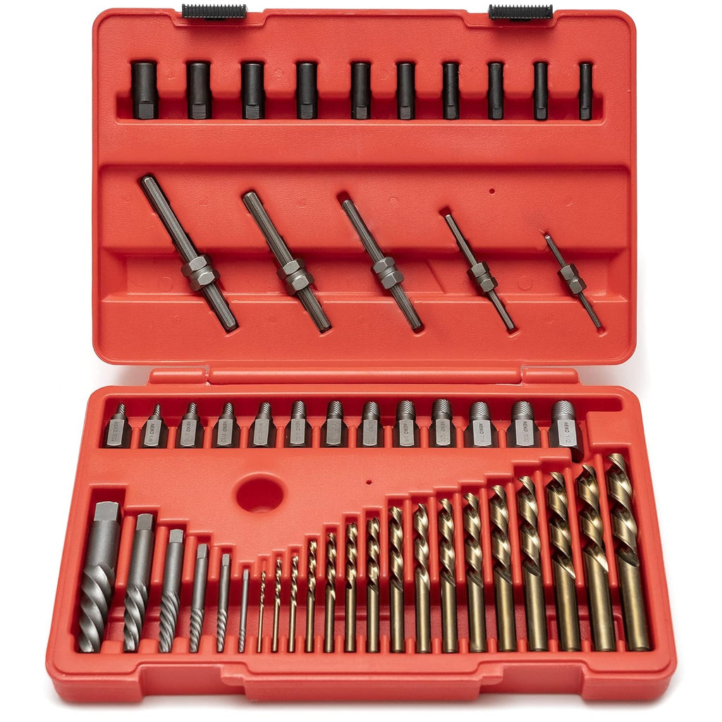 35 Pieces Screw Extractor Set with Left Hand Drill Bits N9353