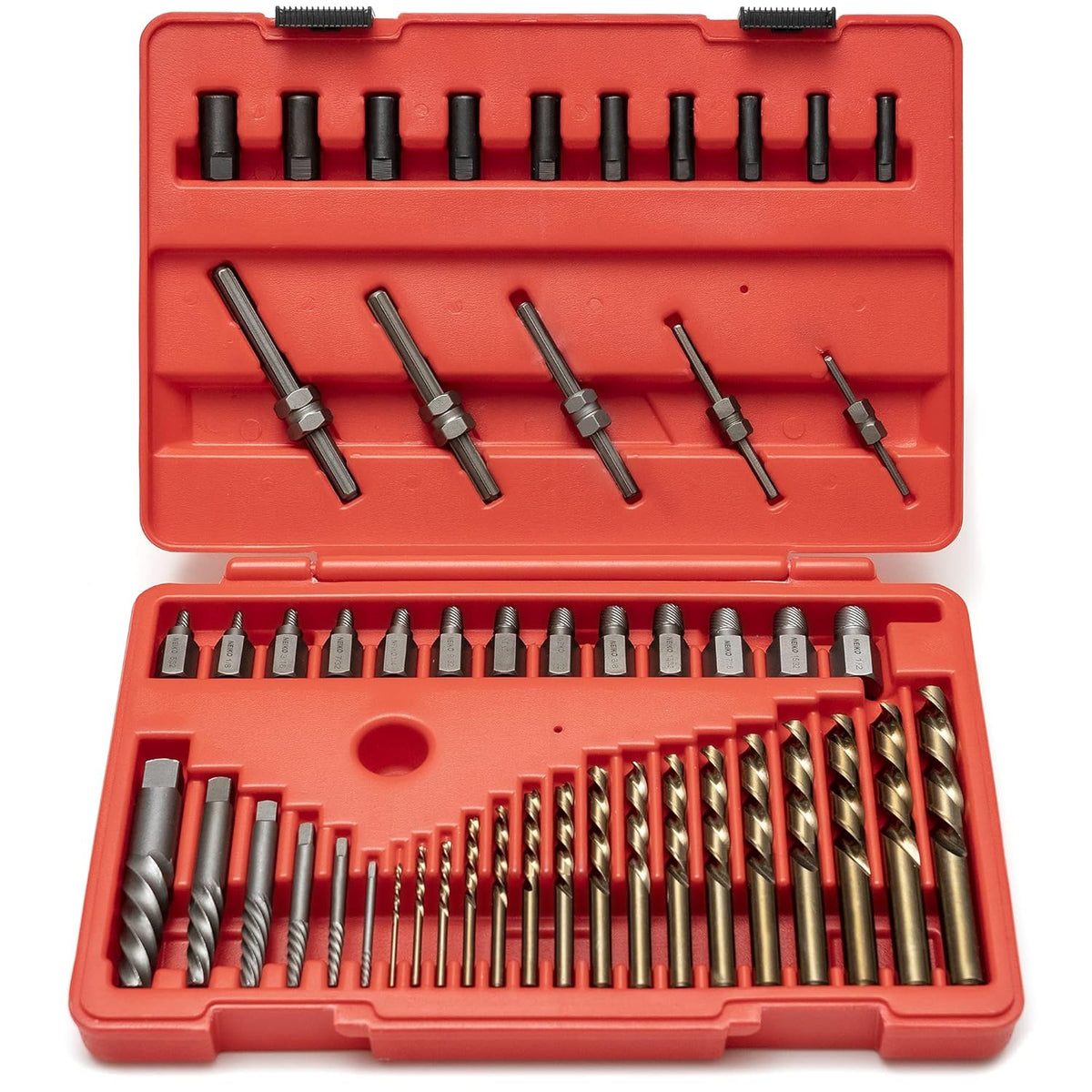 35 Pieces Screw Extractor Set with Left Hand Drill Bits N9353