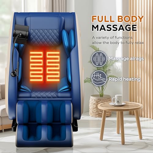 Black Zero Gravity Massage Chair Recliner with Heating Q97647