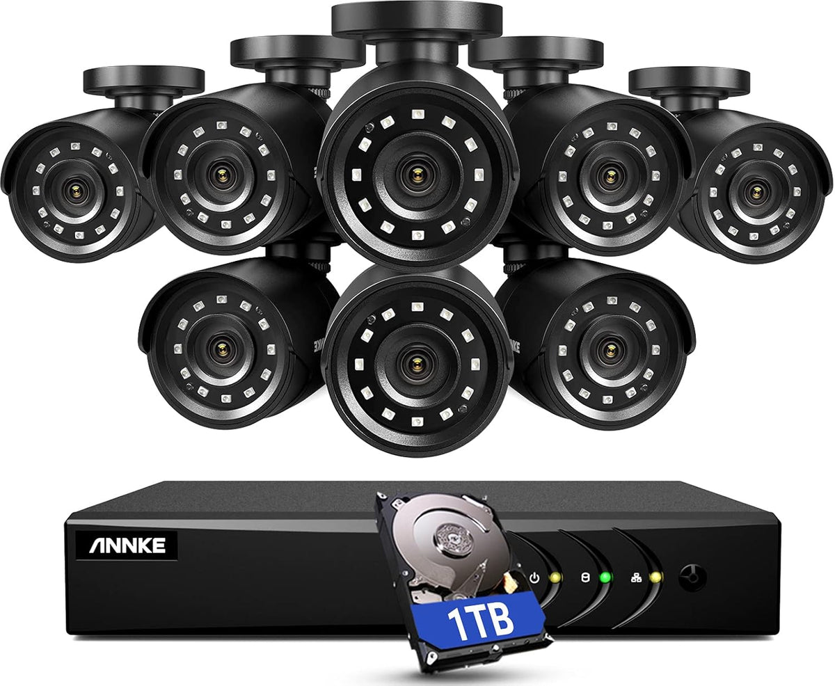 5MP Lite 8 Channel Security Camera System with 1TB Hard Drive G365498