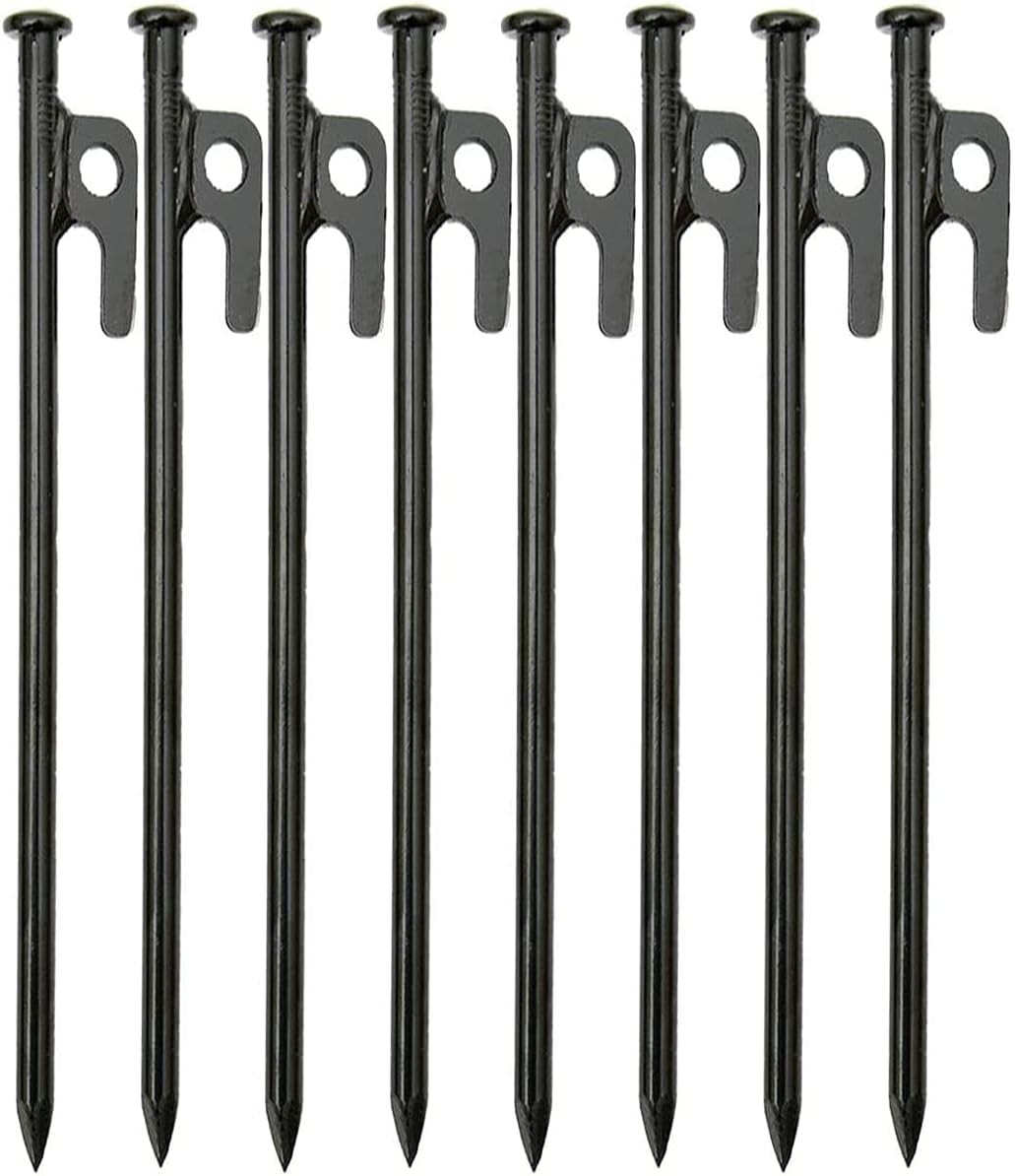 15.7 Inches 20 Pcs Heavy Duty Steel Tent Stakes B631929