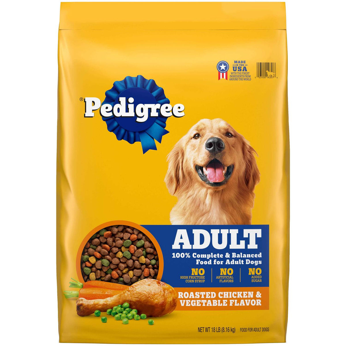 Pedigree Adult Complete Nutrition Roasted Chicken Rice & Vegetable Dry Dog Food U497