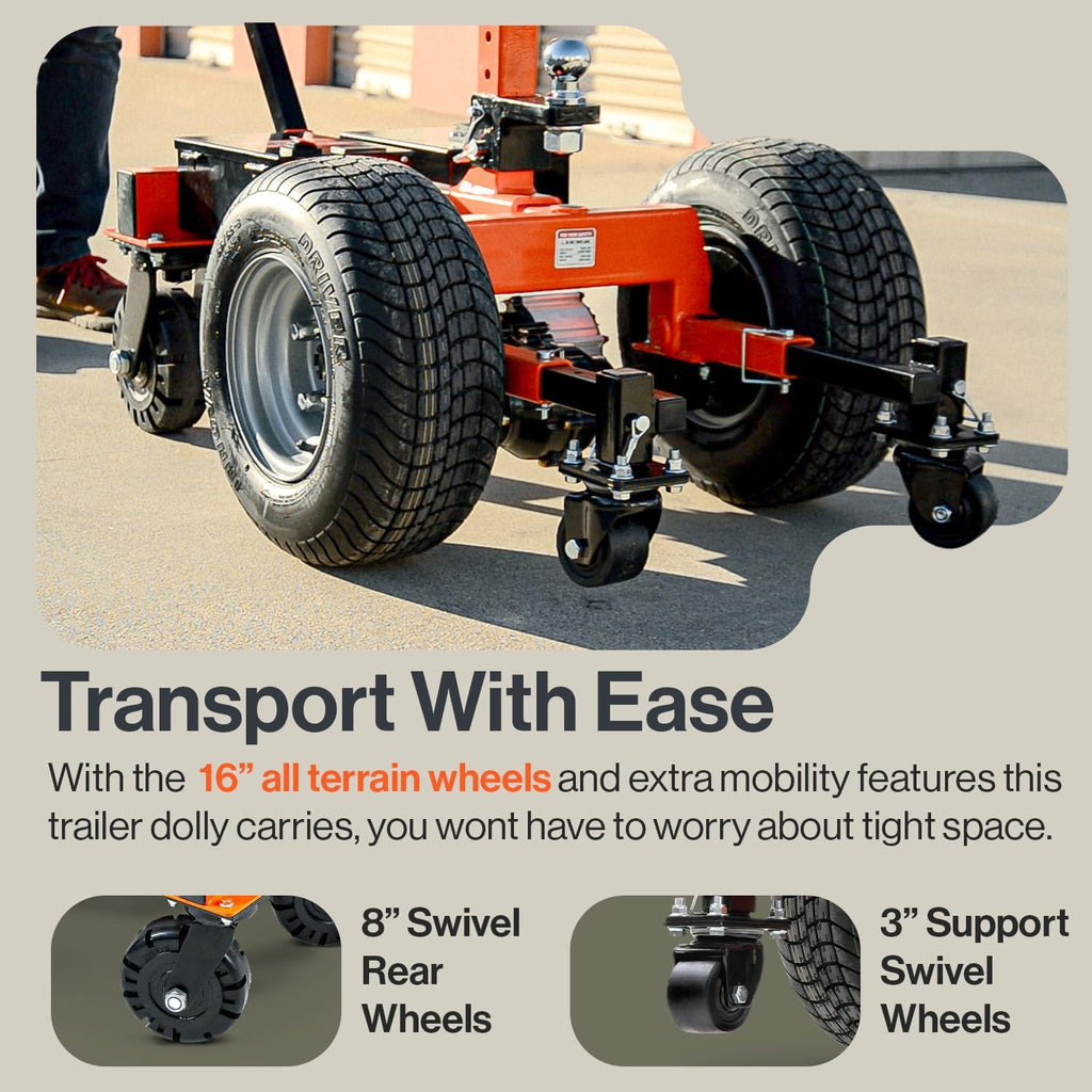 Electric Trailer Dolly 7500lbs Max Trailer Weight All-Terrain Wheels Y110