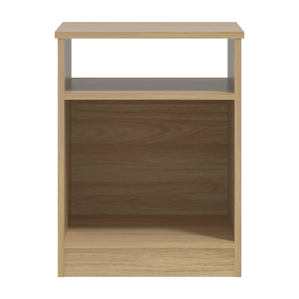 White Open Shelf Nightstand X3504