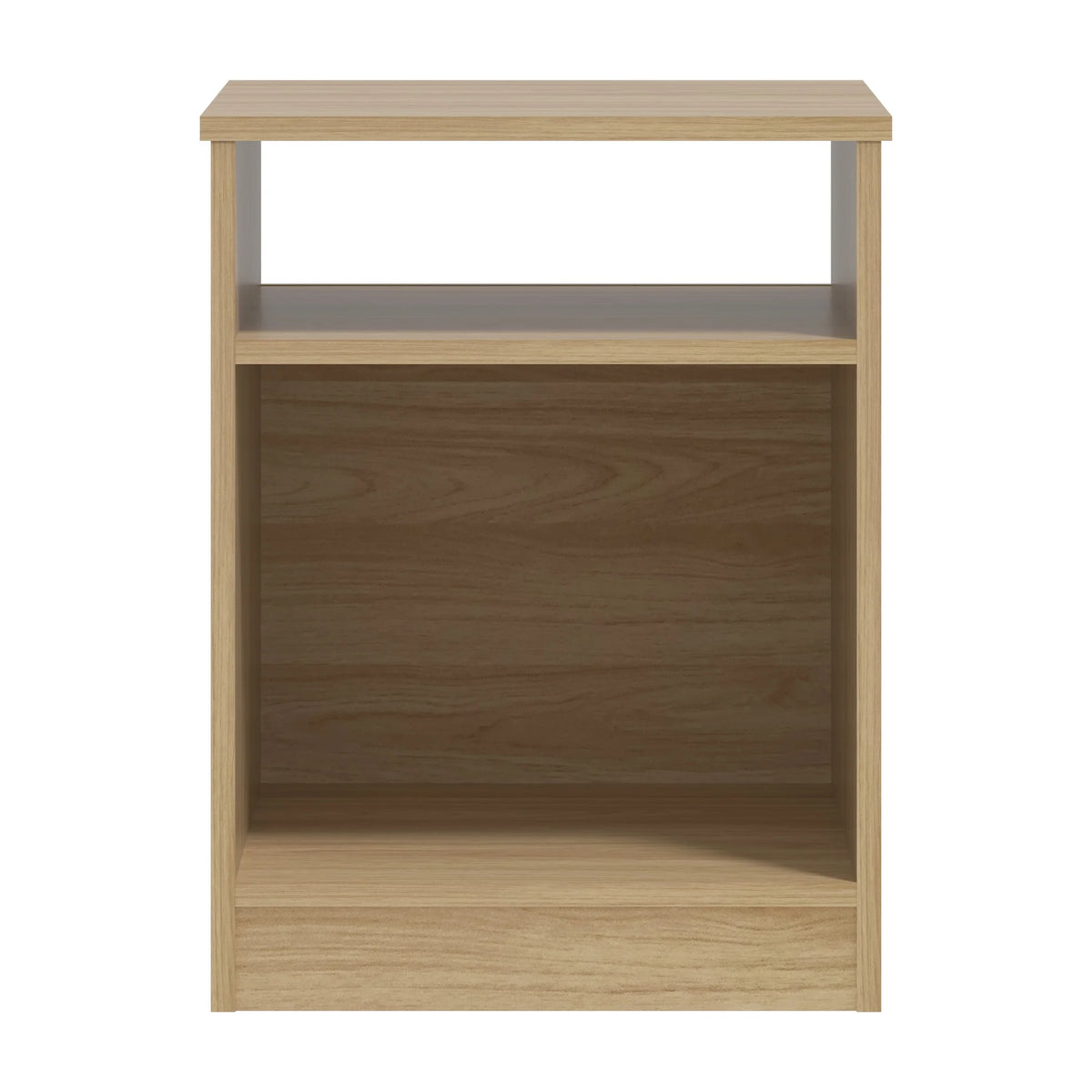 White Open Shelf Nightstand X3504