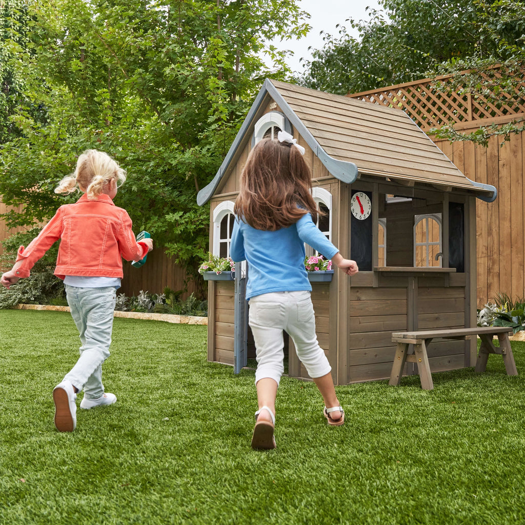 Wooden Outdoor Playhouse with Kitchen K825882
