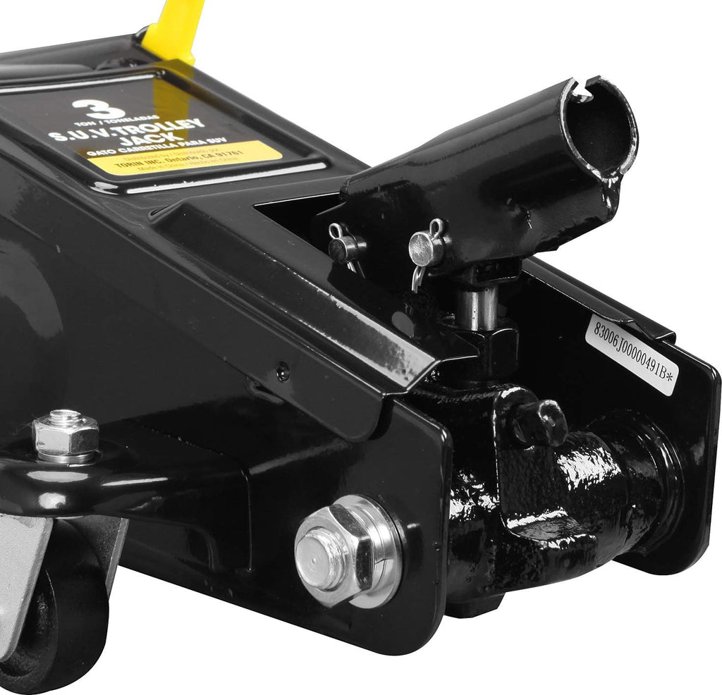 Hydraulic Trolley Floor Jack, 3 Ton (6,000 lb) Capacity, Black V264