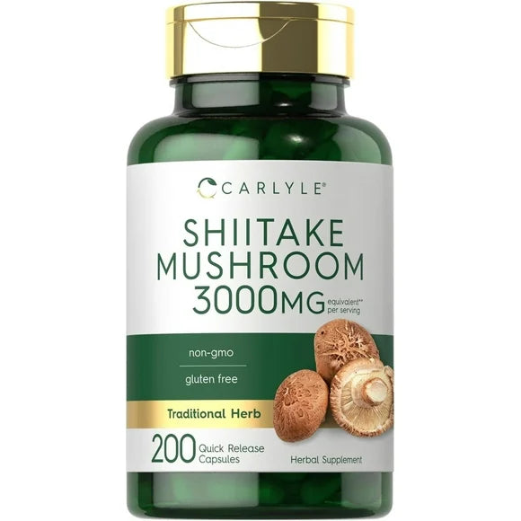 Shiitake Mushroom Extract 3000mg 200 Capsules M37949