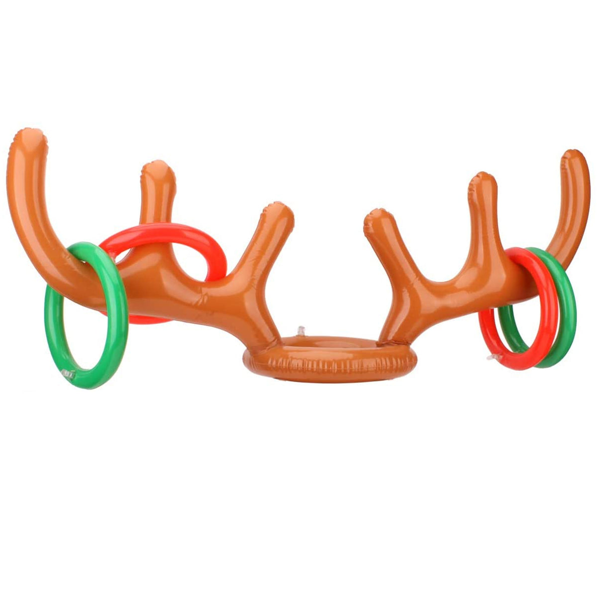 Reindeer Ring Toss Inflatable Antlers Game Xmas Props Toy V76697