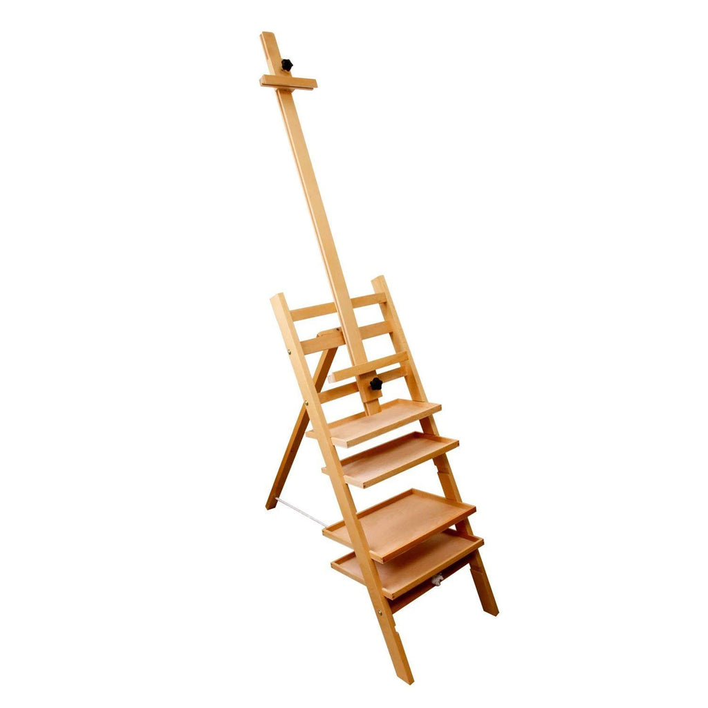 Wooden Studio Easel with 4 Removable Shelves E10935