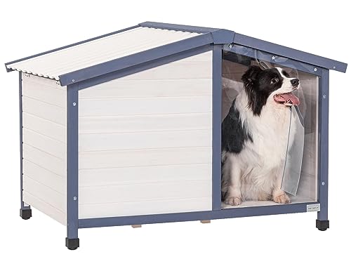 White Small Dog House with PVC Roof T941