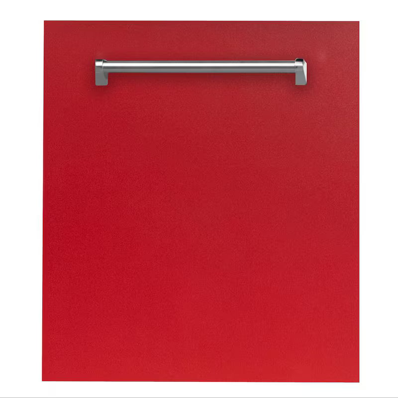 24 in. Compact Dishwasher with 2 Racks in Red Matte F400220
