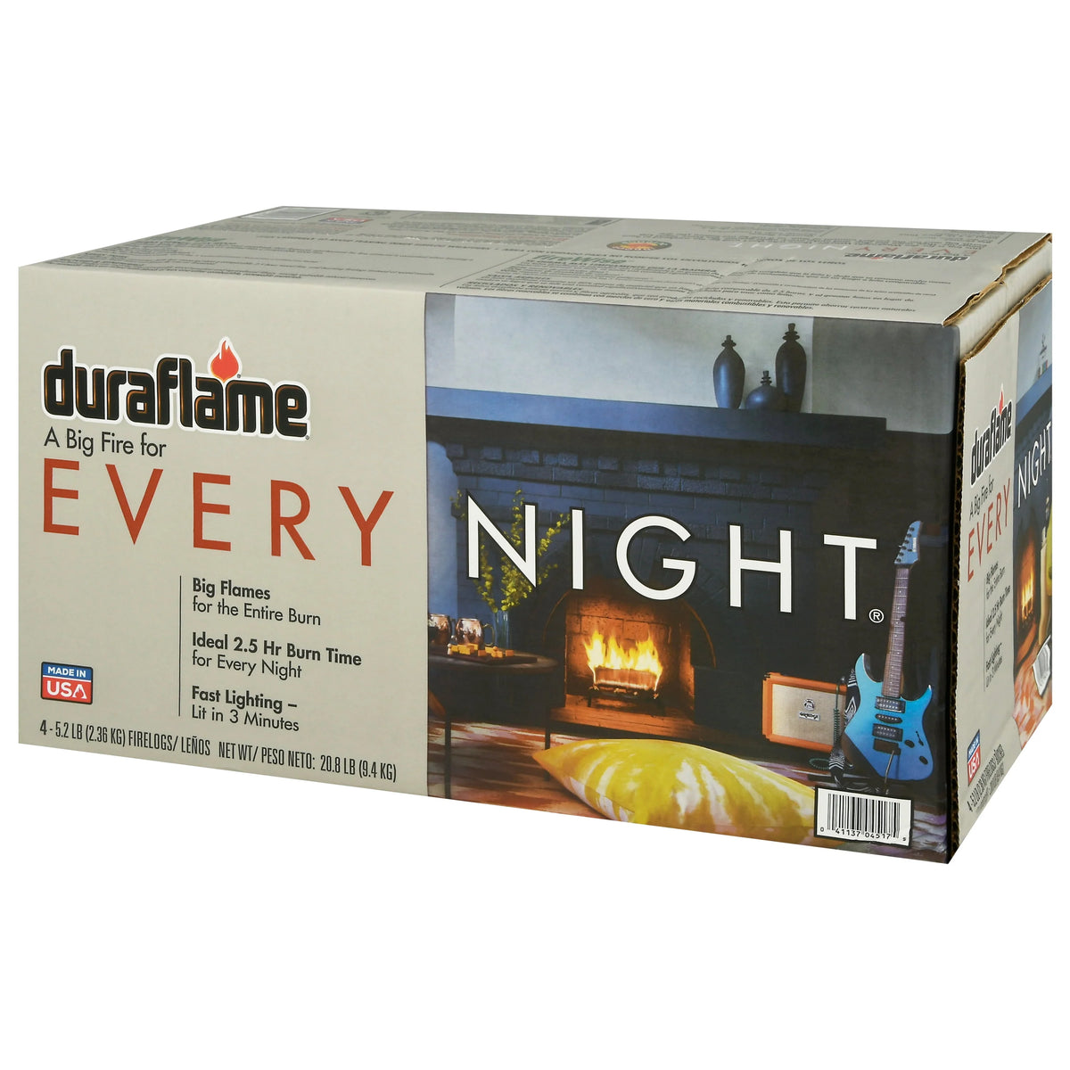 5.2 lb Firelogs, 4 Logs per Case, 2.5 Hour Large Fire R86812