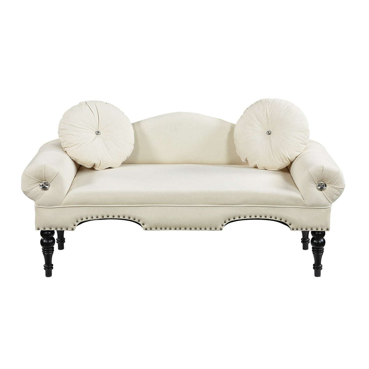 Grey Velvet Upholstered Sofa G9888