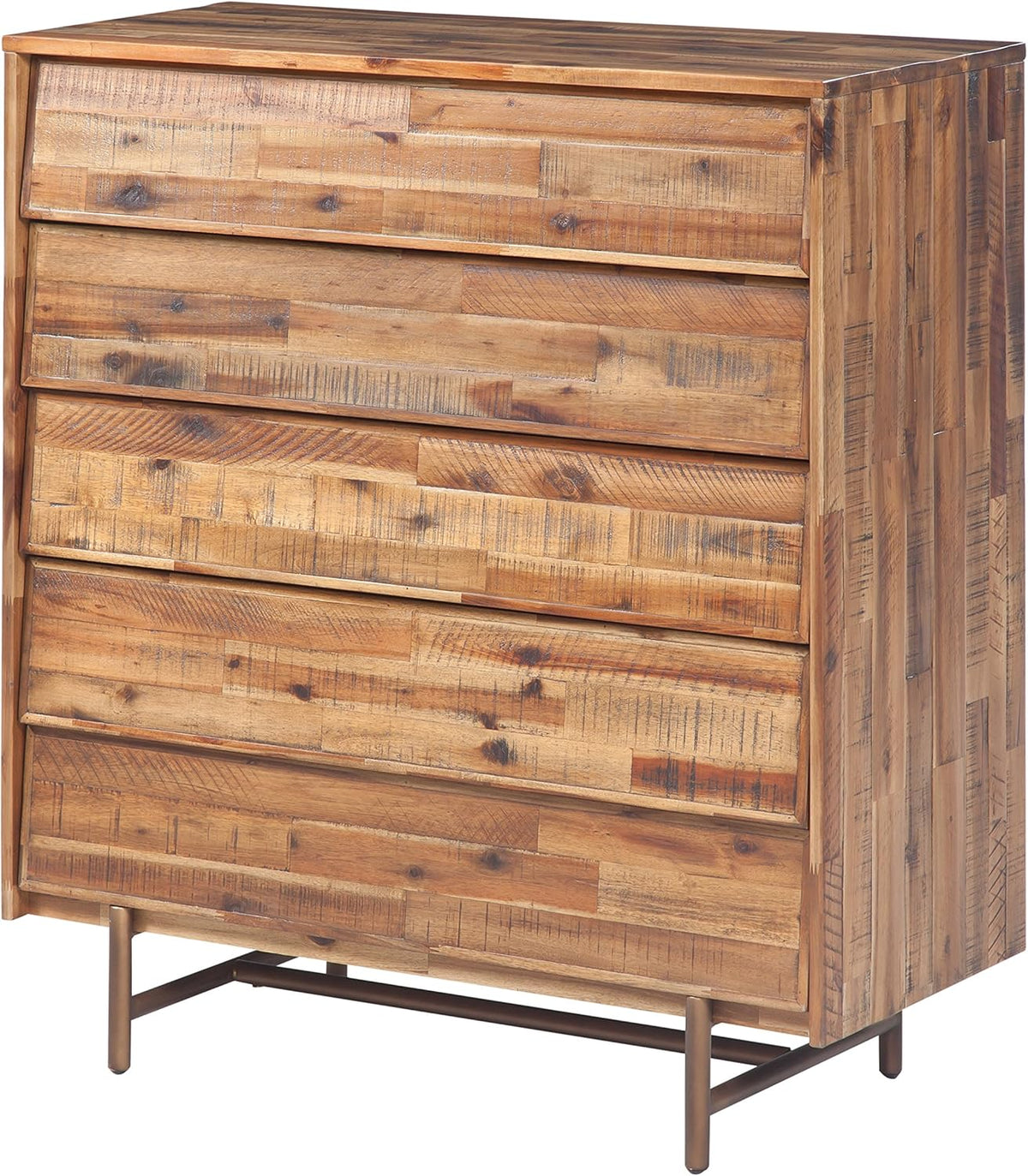 Acacia Wood 5 Drawer Chest N6973