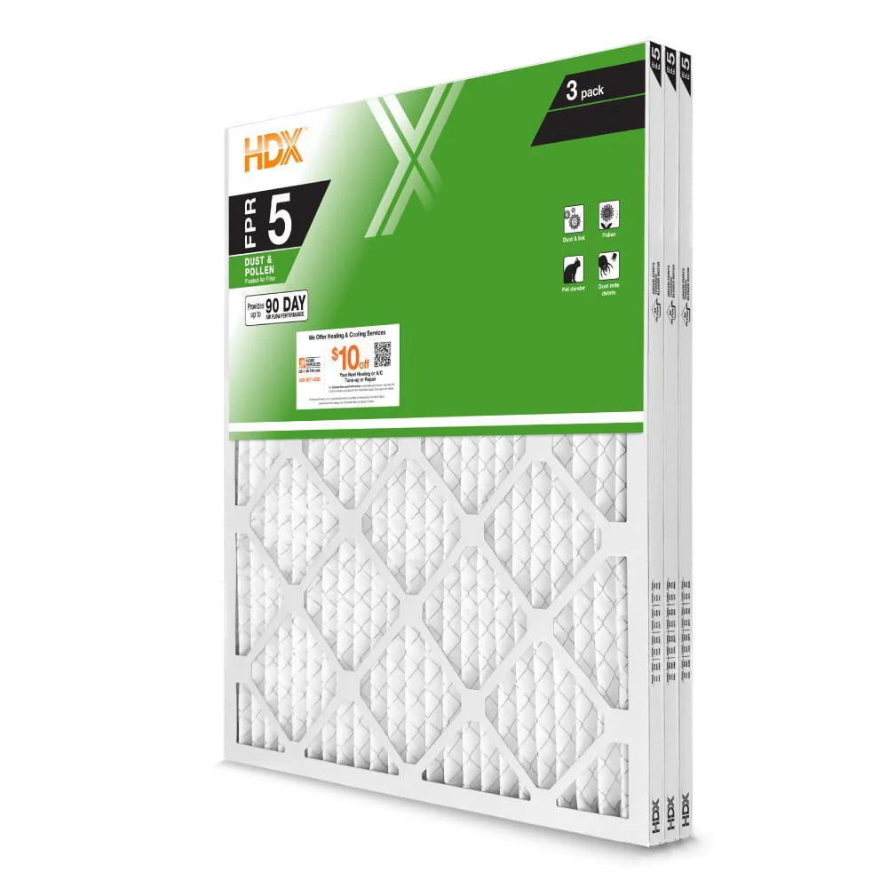 16 X 20 X 1 Pleated Air Filter 3-Pack K728559