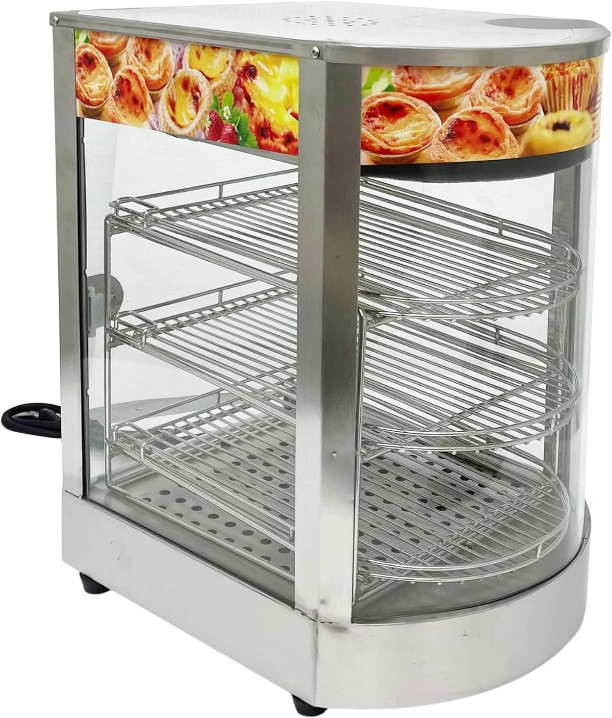 3 Tiers Stainless Steel Heated Cabinet B3672