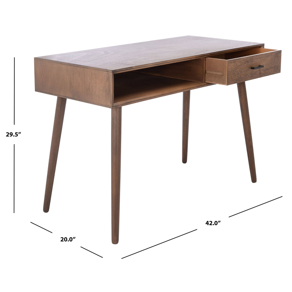 Distressed White 1 Drawer Writing Desk C3116