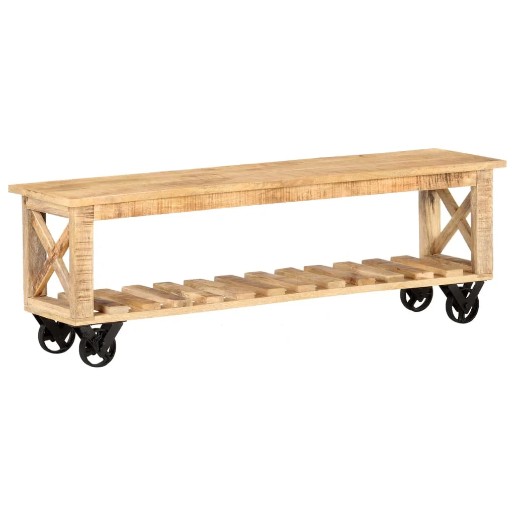 Rough Mango Wood TV Stand H20870