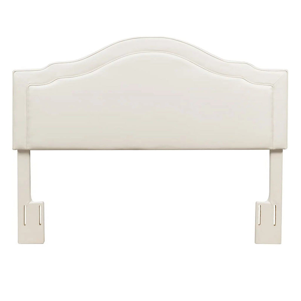 Cream Faux Leather Queen Headboard X75232