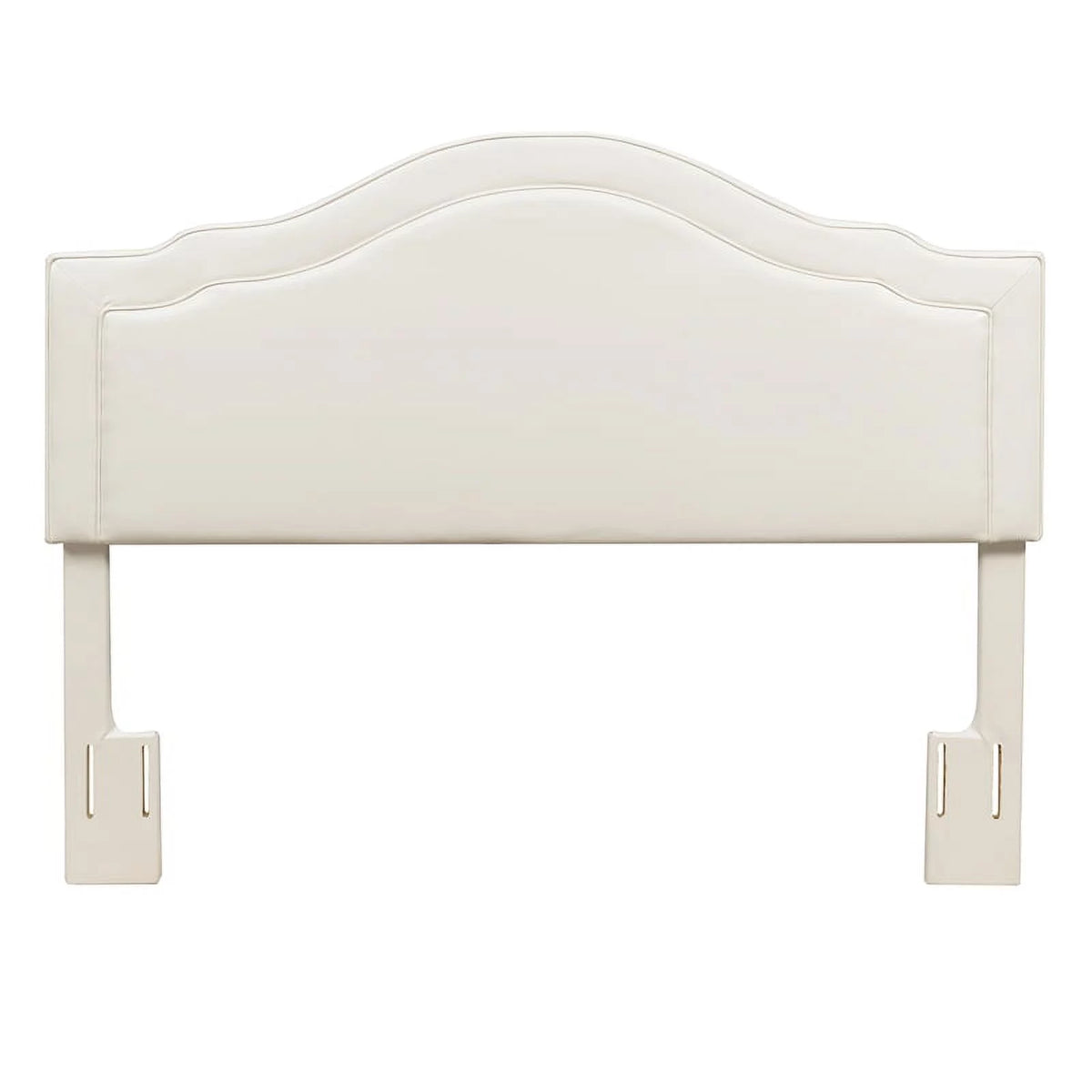 Cream Faux Leather Queen Headboard X75232