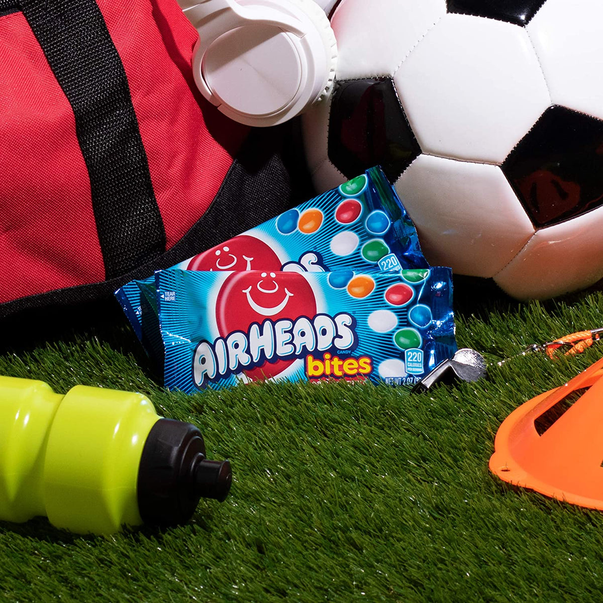 Airhead Bites Fruit Flavored Candy 2 Ounce Packs, 18 Count N861