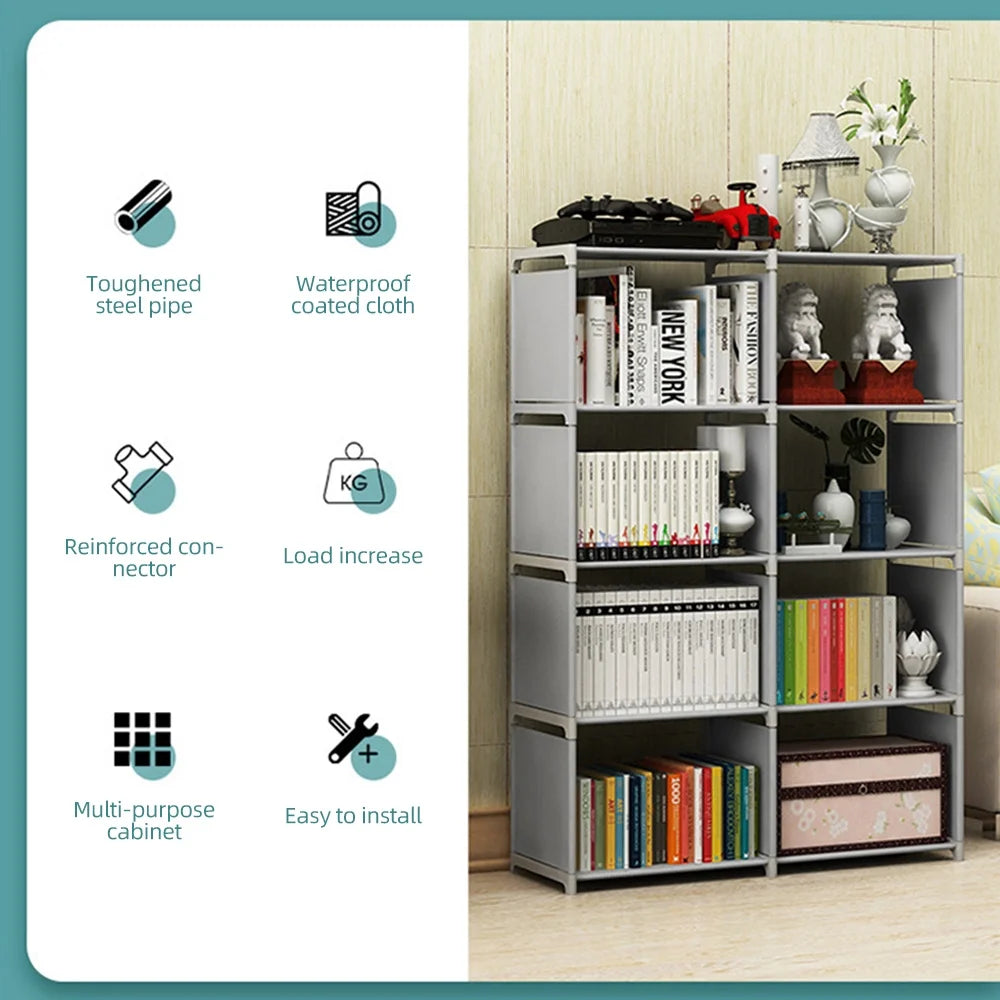 5 Tier Storage Shelf Bookcase J268
