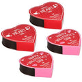 Set Of 4 Heart Shaped Chocolate Gift Boxes With Milk And Dark Chocolates C1487