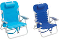 Turquoise & Light Blue Folding Backpack Beach Chair T12818