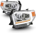 Chrome Projector Headlights Pair Driver & Passenger F86814