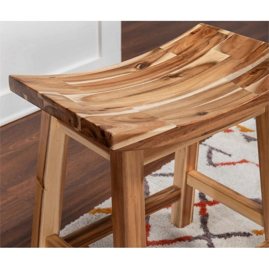 24" Wood Counter Stool U70258