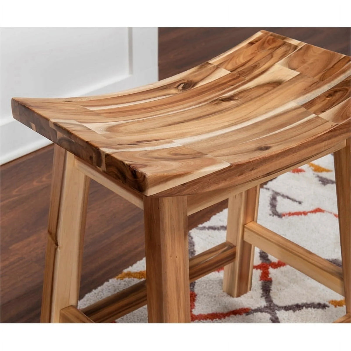 24" Wood Counter Stool U70258