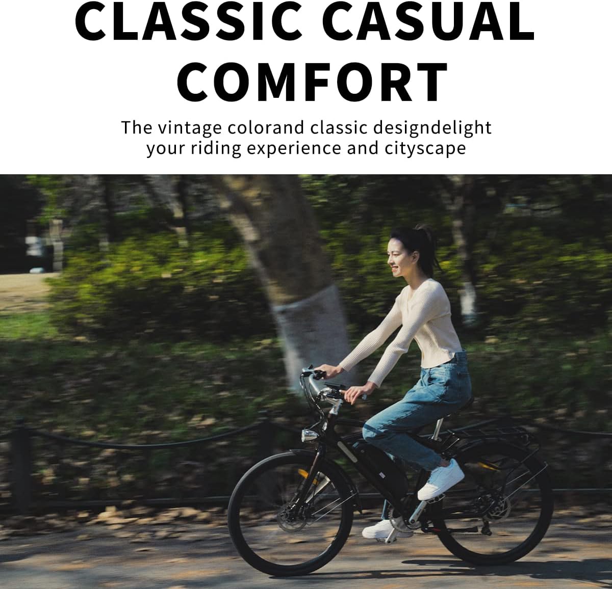 500W 28" Electric Bike with 48V 12.8AH Lithium Battery and Shimano 7 Speed Y764140