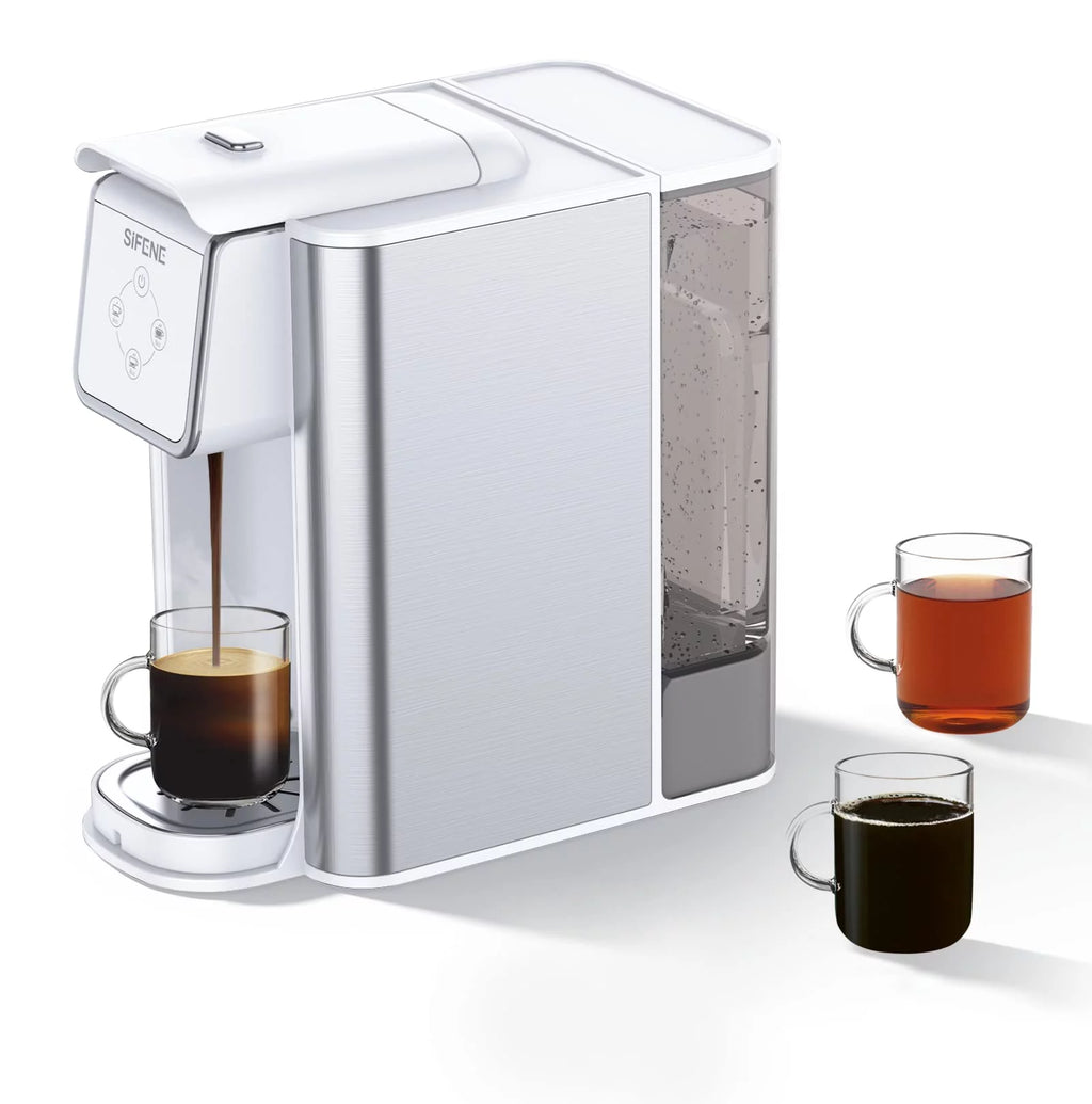 3-in-1 Single Serve Coffee Maker with 50oz Detachable Water Tank, White K137284