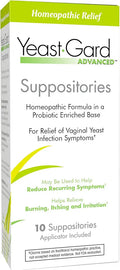 Homeopathic Yeast Infection Vaginal Suppositories 10 count Y954