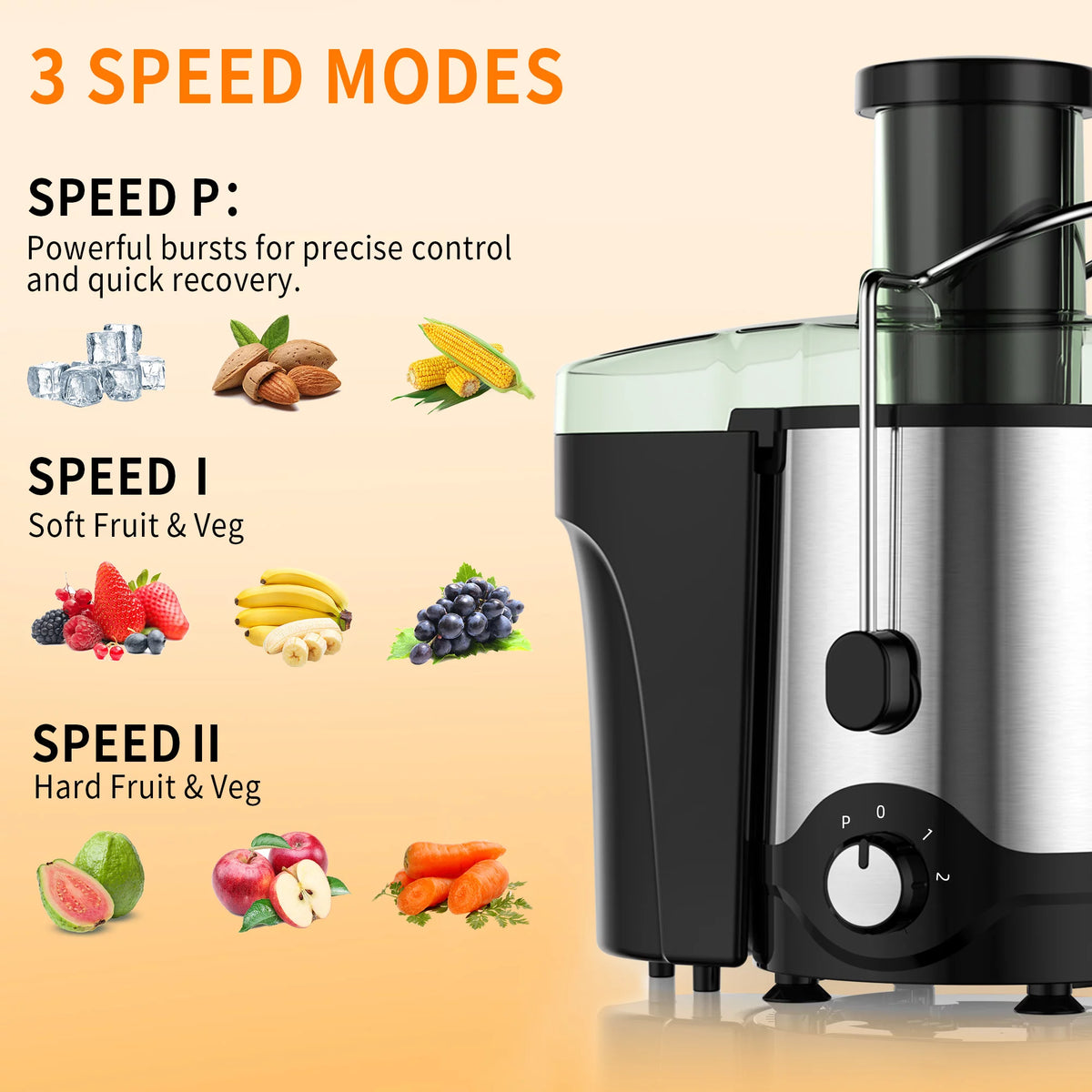 600W Centrifugal Juicer with 3" Feed Chute K28982
