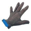 Stainless Steel Mesh Glove with Blue Silicone Strap, Large P46387