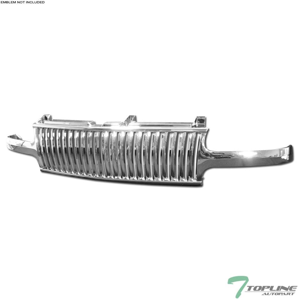 Chrome Front Hood Bumper Grill Grille ABS For Chevy Silverado Tahoe Suburban A7043