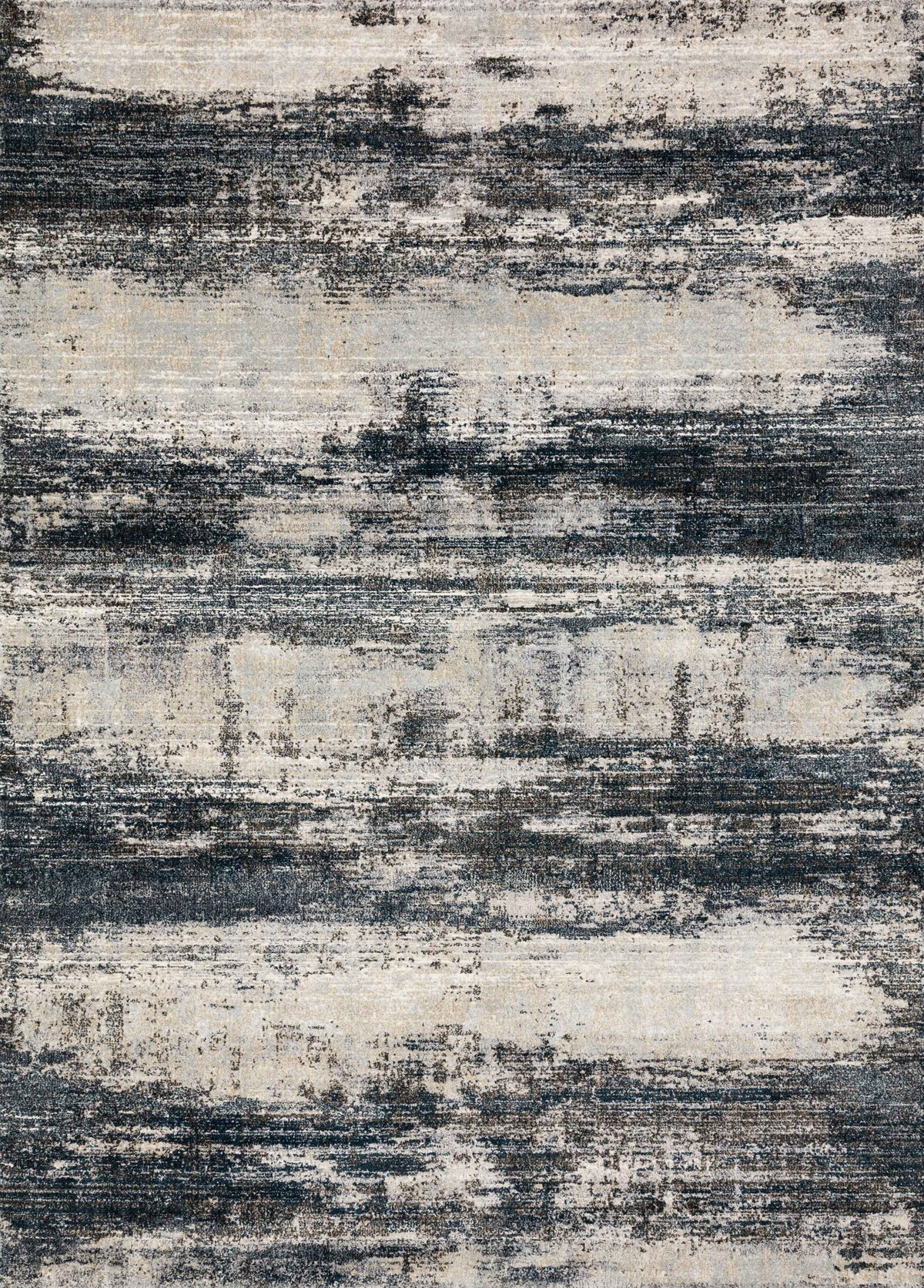 Navy Stone Rug V216
