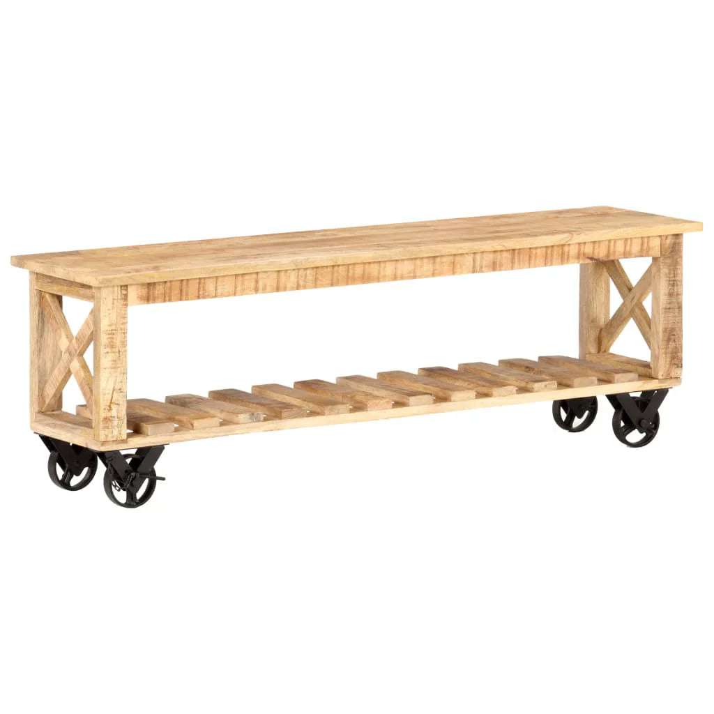 Rough Mango Wood TV Stand H20870