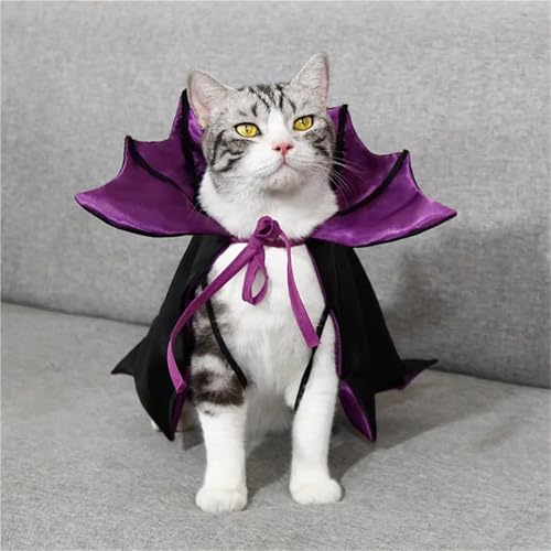 4-Piece Halloween Pet Cosplay Vampire Cloak Outfit L747650