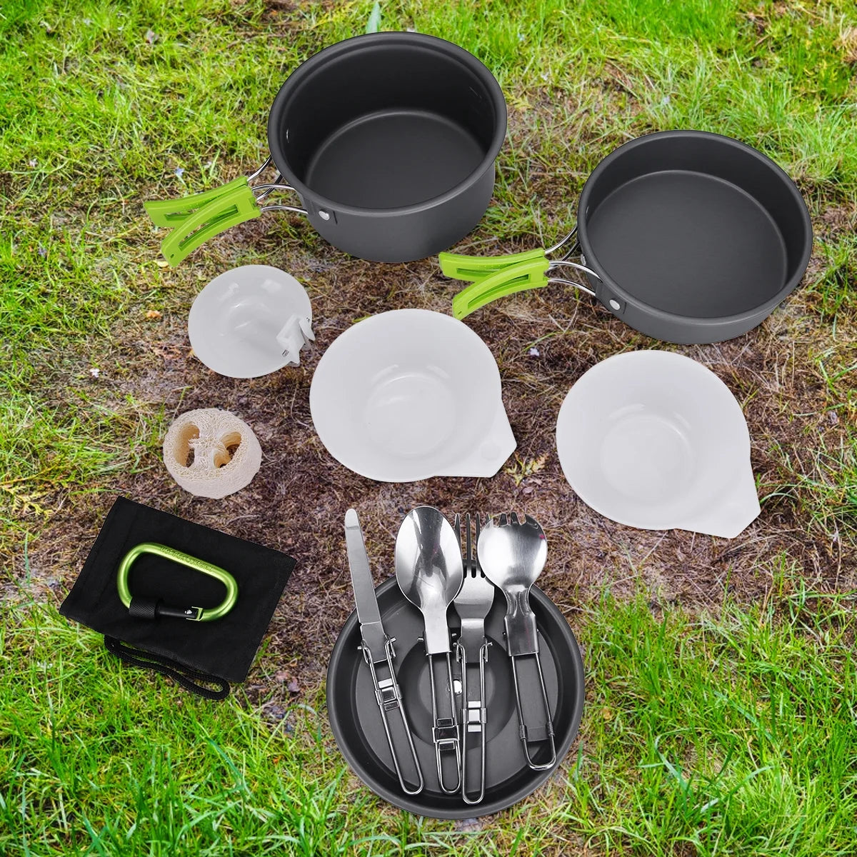15 Pcs Non Stick Camping Cookware Set P153662