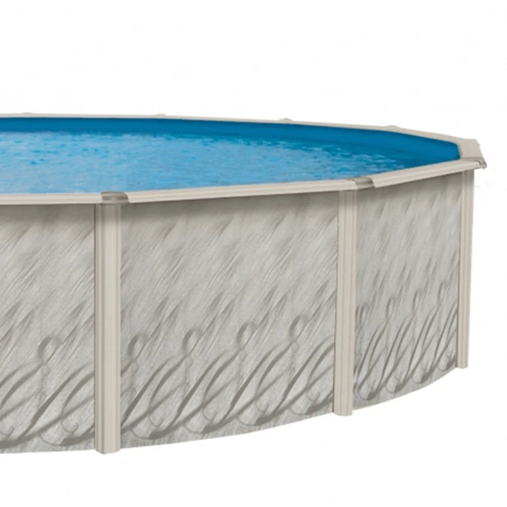 12' Round 52" Wall Above-Ground Swimming Pool with Full Start-Up Kit R23580