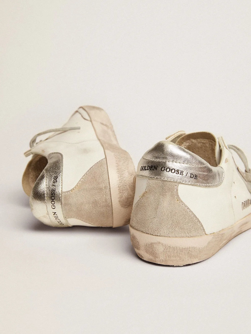 Super-Star sneakers with silver heel tab and metal stud lettering I67403
