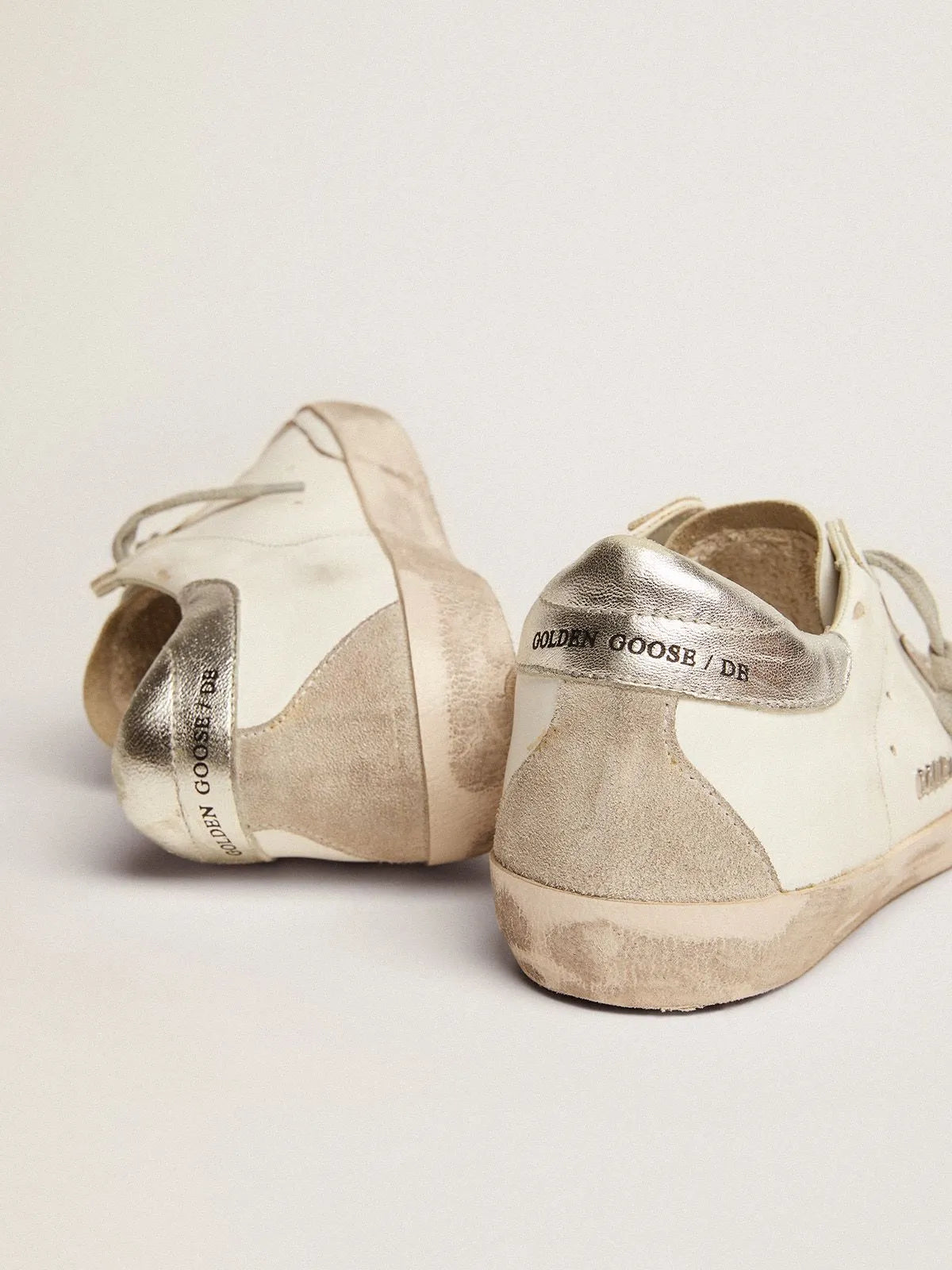 Super-Star sneakers with silver heel tab and metal stud lettering I67403